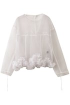 【メゾンスペシャル/MAISON SPECIAL】の2way Flower Hem Tulle Top/2wayフラワーヘムチュールトップス WHT(ホワイト)|ID: prp329100004699978 ipo3291000000033936693
