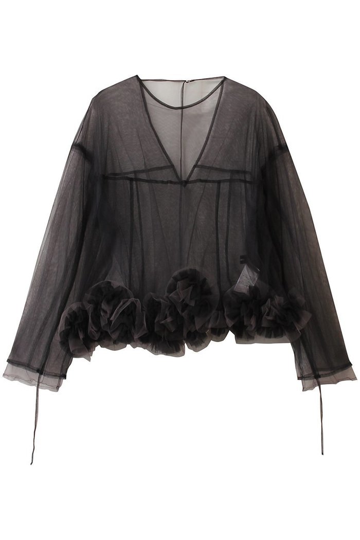 【メゾンスペシャル/MAISON SPECIAL】の2way Flower Hem Tulle Top/2wayフラワーヘムチュールトップス インテリア・キッズ・メンズ・レディースファッション・服の通販 founy(ファニー) https://founy.com/ ファッション Fashion レディースファッション Fashion for Women トップス・カットソー Cut & Sew Tops シャツ・ブラウス・オフィスカジュアル Elegant Blouses & Button-Ups ロングTシャツ・Tシャツ Longline T-Shirts & Tees カットソー・ベーシックTシャツ Cut-and-Sewn Tops / Stretch Tees & Basics スリーブ Sleeve, Long Sleeve / Short Sleeve チュール Tulip, Tulip Motif パーティ Party, Party Style フラワー Flower, Floral フリル Frill, Ruffle ロング Long, Long-Length 再入荷 Restock / Back in Stock |ID: prp329100004699978 ipo3291000000035743645
