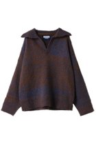 【メゾンスペシャル/MAISON SPECIAL】の【UNISEX】Mix color Fancy yarn スキッパーPO BRN(ブラウン)|ID: prp329100004699981 ipo3291000000033936717