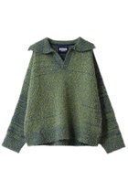 【メゾンスペシャル/MAISON SPECIAL】の【UNISEX】Mix color Fancy yarn スキッパーPO BLU(ブルー)|ID: prp329100004699981 ipo3291000000033936719
