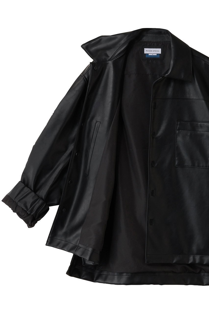 【メゾンスペシャル/MAISON SPECIAL】の【UNISEX】PUレザーシャツブルゾン 人気、トレンドファッション・服の通販 founy(ファニー) ファッション Fashion レディースファッション Fashion for Women アウター Coat / Outerwear Collection レディースジャケット・軽アウター Jackets ブルゾンジャケット・スポーティアウター Blouson Jackets ユニセックス Unisex, Genderless おすすめ Recommended / Our Picks クール Cool, Chic ショルダー Shoulder, Shoulder Strap ジャケット Jacket, Outerwear ドロップ Drop Shoulder, Dropped Style フェミニン Feminine, Girly ブルゾン Blouson, Bomber Jacket ミックス Mix, Mixed Style other-6|ID: prp329100004699982 ipo3291000000035743678