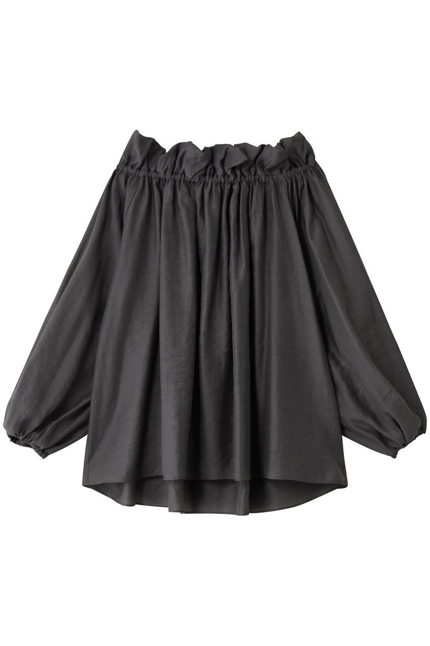 【カオス/Chaos】のナロパブラウス インテリア・キッズ・メンズ・レディースファッション・服の通販 founy(ファニー) 　ファッション　Fashion　レディースファッション　Fashion for Women　トップス・カットソー　Cut & Sew Tops　シャツ・ブラウス・オフィスカジュアル　Elegant Blouses & Button-Ups　スリーブ　Sleeve, Long Sleeve / Short Sleeve　ドレープ　Drape, Draping Fabric　ロング　Long, Long-Length　エレガント 上品　Elegant　新作・新入荷　New Arrivals / New In　チャコール|ID: prp329100004699983 ipo3291000000033936738