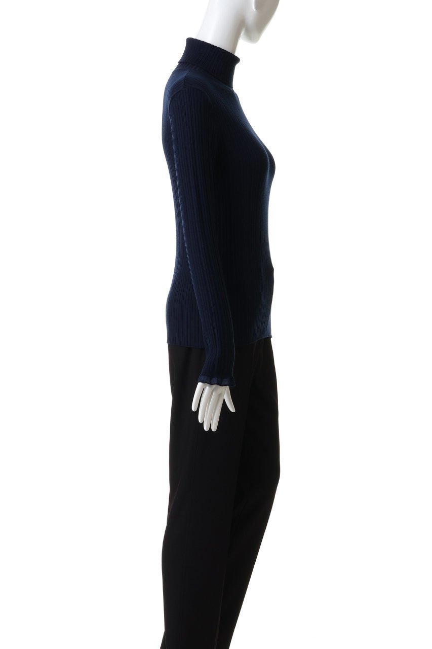 【アルアバイル/allureville】の【Loulou Willoughby】ハーフチューブラータートルプルオーバー 人気、トレンドファッション・服の通販 founy(ファニー) 　ファッション　Fashion　レディースファッション　Fashion for Women　トップス・カットソー　Cut & Sew Tops　ニット　Knit Tops & Sweaters　カジュアルプルオーバー・ニットトップス　Pullovers & Knit Tops / Casual Pullovers　シンプル　Simple, Minimal　スリーブ　Sleeve, Long Sleeve / Short Sleeve　タートル　Turtleneck, Turtle Collar　フェミニン　Feminine, Girly　フリル　Frill, Ruffle　ロング　Long, Long-Length　新作・新入荷　New Arrivals / New In　A/W・秋冬　Autumn/Winter　other-3|ID: prp329100004699985 ipo3291000000033936757