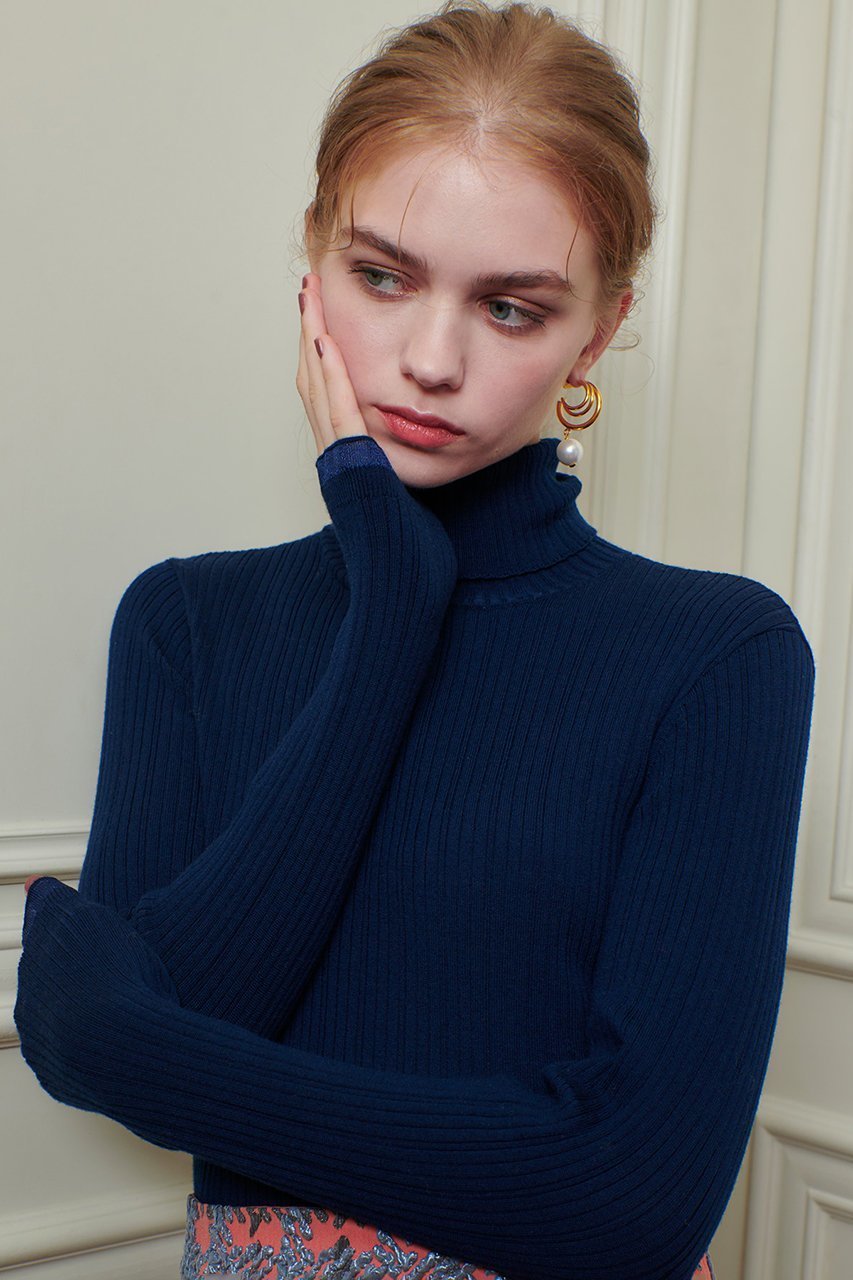 【アルアバイル/allureville】の【Loulou Willoughby】ハーフチューブラータートルプルオーバー 人気、トレンドファッション・服の通販 founy(ファニー)  ファッション Fashion レディースファッション Fashion for Women トップス・カットソー Cut & Sew Tops ニット Knit Tops & Sweaters カジュアルプルオーバー・ニットトップス Pullovers & Knit Tops / Casual Pullovers シンプル Simple, Minimal スリーブ Sleeve, Long Sleeve / Short Sleeve タートル Turtleneck, Turtle Collar フェミニン Feminine, Girly フリル Frill, Ruffle ロング Long, Long-Length A/W・秋冬 Autumn/Winter other-7|ID: prp329100004699985 ipo3291000000034255778