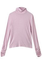 【アルアバイル/allureville】の【Loulou Willoughby】シルクジャージプルオーバー 人気、トレンドファッション・服の通販 founy(ファニー) ファッション Fashion レディースファッション Fashion for Women トップス・カットソー Cut & Sew Tops シャツ・ブラウス・オフィスカジュアル Elegant Blouses & Button-Ups ロングTシャツ・Tシャツ Longline T-Shirts & Tees カジュアルプルオーバー・ニットトップス Pullovers & Knit Tops / Casual Pullovers カットソー・ベーシックTシャツ Cut-and-Sewn Tops / Stretch Tees & Basics ギャザー Gathered, Ruffled シルク Silk, 100% Silk スリーブ Sleeve, Long Sleeve / Short Sleeve ロング Long, Long-Length thumbnail ピンク|ID: prp329100004699987 ipo3291000000034255780