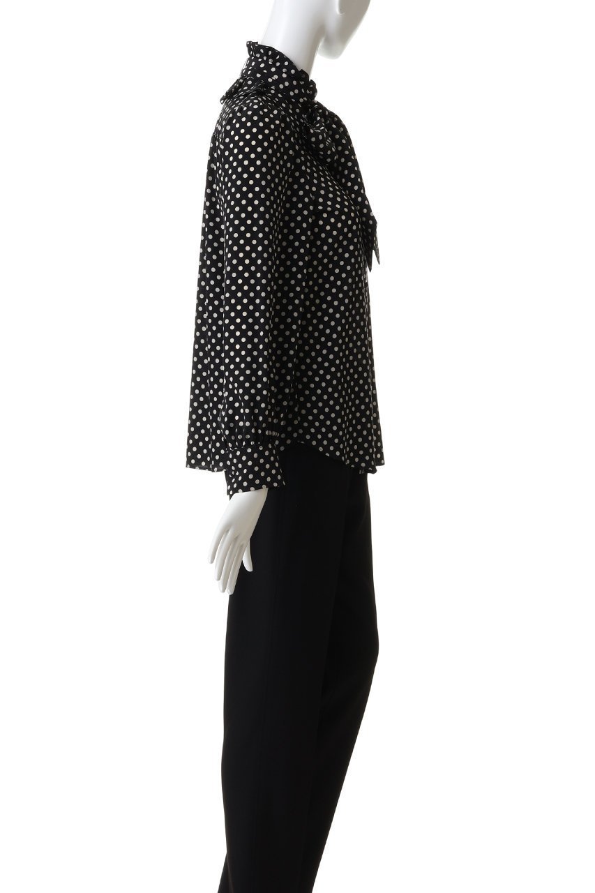【アルアバイル/allureville】の【Loulou Willoughby】デシンドットフリルボウタイBL A 人気、トレンドファッション・服の通販 founy(ファニー) 　ファッション　Fashion　レディースファッション　Fashion for Women　トップス・カットソー　Cut & Sew Tops　シャツ・ブラウス・オフィスカジュアル　Elegant Blouses & Button-Ups　エレガント 上品　Elegant　クラシカル　Classical, Vintage-Inspired　スリーブ　Sleeve, Long Sleeve / Short Sleeve　ドット　Polka Dot, Dot Pattern　フリル　Frill, Ruffle　ロング　Long, Long-Length　新作・新入荷　New Arrivals / New In　other-3|ID: prp329100004699988 ipo3291000000033936782