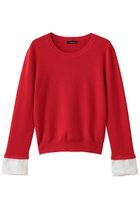 【アルアバイル/allureville】のレースカフスドッキングプルオーバー レッド|ID: prp329100004699994 ipo3291000000033936811