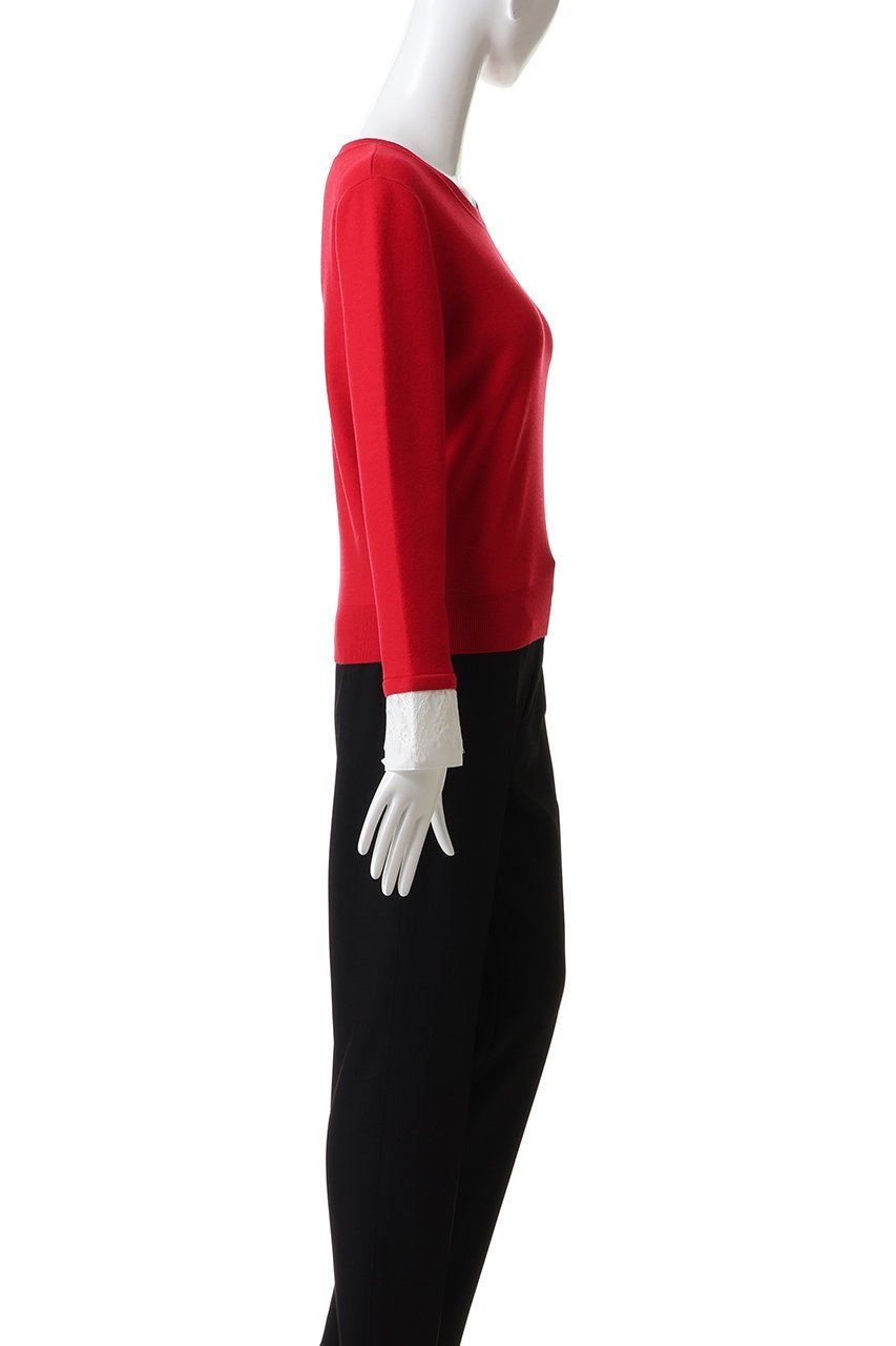 【アルアバイル/allureville】のレースカフスドッキングプルオーバー 人気、トレンドファッション・服の通販 founy(ファニー) 　ファッション　Fashion　レディースファッション　Fashion for Women　トップス・カットソー　Cut & Sew Tops　ニット　Knit Tops & Sweaters　カジュアルプルオーバー・ニットトップス　Pullovers & Knit Tops / Casual Pullovers　インナー　Innerwear　カフス　Cuff Design　カーディガン　Cardigan, Knitwear　コンパクト　Compact, Small Size　シンプル　Simple, Minimal　ジャケット　Jacket, Outerwear　ドッキング　Docking, Mixed Material　ベーシック　Basic, Essential　レース　Lace, Lace Fabric　冬　Winter / This Winter　新作・新入荷　New Arrivals / New In　other-3|ID: prp329100004699994 ipo3291000000033936818