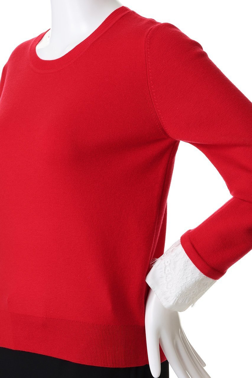 【アルアバイル/allureville】のレースカフスドッキングプルオーバー 人気、トレンドファッション・服の通販 founy(ファニー) 　ファッション　Fashion　レディースファッション　Fashion for Women　トップス・カットソー　Cut & Sew Tops　ニット　Knit Tops & Sweaters　カジュアルプルオーバー・ニットトップス　Pullovers & Knit Tops / Casual Pullovers　インナー　Innerwear　カフス　Cuff Design　カーディガン　Cardigan, Knitwear　コンパクト　Compact, Small Size　シンプル　Simple, Minimal　ジャケット　Jacket, Outerwear　ドッキング　Docking, Mixed Material　ベーシック　Basic, Essential　レース　Lace, Lace Fabric　冬　Winter / This Winter　新作・新入荷　New Arrivals / New In　other-5|ID: prp329100004699994 ipo3291000000033936821