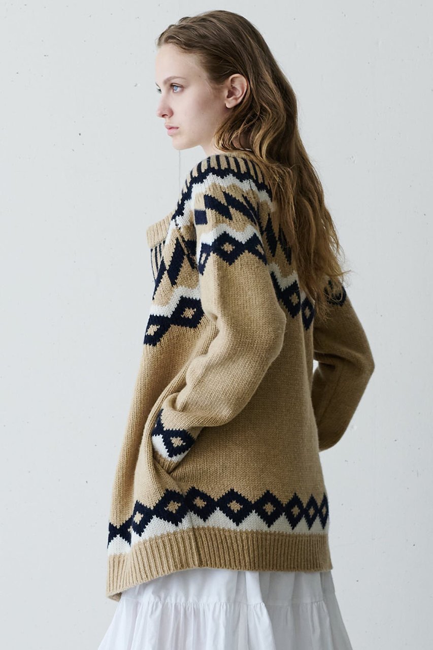 【ジェイドット/j.】のピュアウールノルディックカーディガン 人気、トレンドファッション・服の通販 founy(ファニー)  ファッション Fashion レディースファッション Fashion for Women トップス・カットソー Cut & Sew Tops ニット Knit Tops & Sweaters カーディガン・羽織り Layered Style Cardigans カーディガン Cardigan, Knitwear シンプル Simple, Minimal 秋 Autumn other-8|ID: prp329100004699999 ipo3291000000034017004