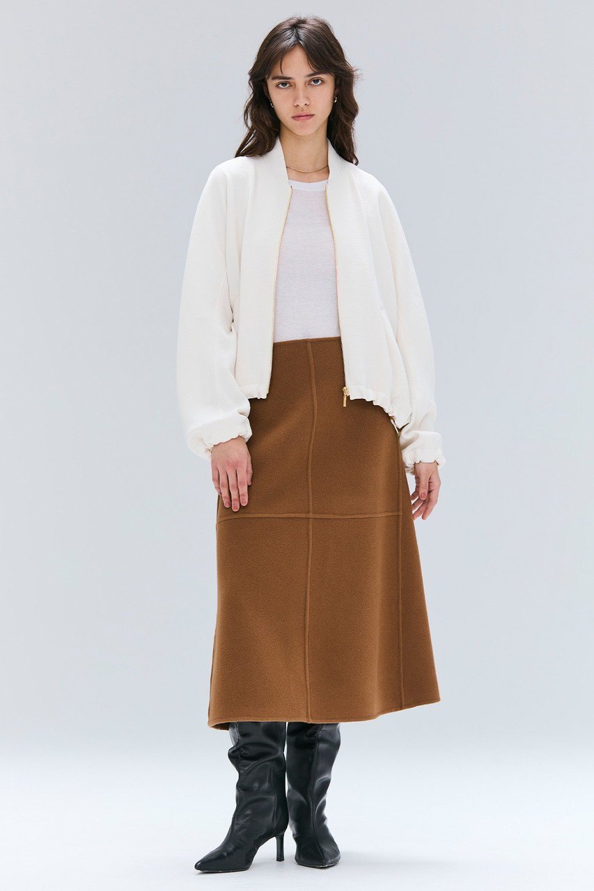 【ベイジ,/BEIGE,】のLEMOORE(レモー)/ウールリバーAラインスカート 人気、トレンドファッション・服の通販 founy(ファニー) ファッション Fashion レディースファッション Fashion for Women スカート Skirts Aライン・フレアスカート A-Line & Flared Skirts フレア Flare, Flared A/W・秋冬 Autumn/Winter other-6|ID: prp329100004700004 ipo3291000000034377092