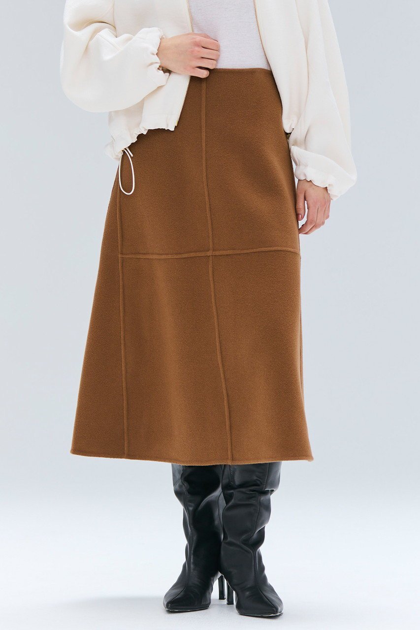 【ベイジ,/BEIGE,】のLEMOORE(レモー)/ウールリバーAラインスカート 人気、トレンドファッション・服の通販 founy(ファニー) ファッション Fashion レディースファッション Fashion for Women スカート Skirts Aライン・フレアスカート A-Line & Flared Skirts フレア Flare, Flared A/W・秋冬 Autumn/Winter other-7|ID: prp329100004700004 ipo3291000000034377093