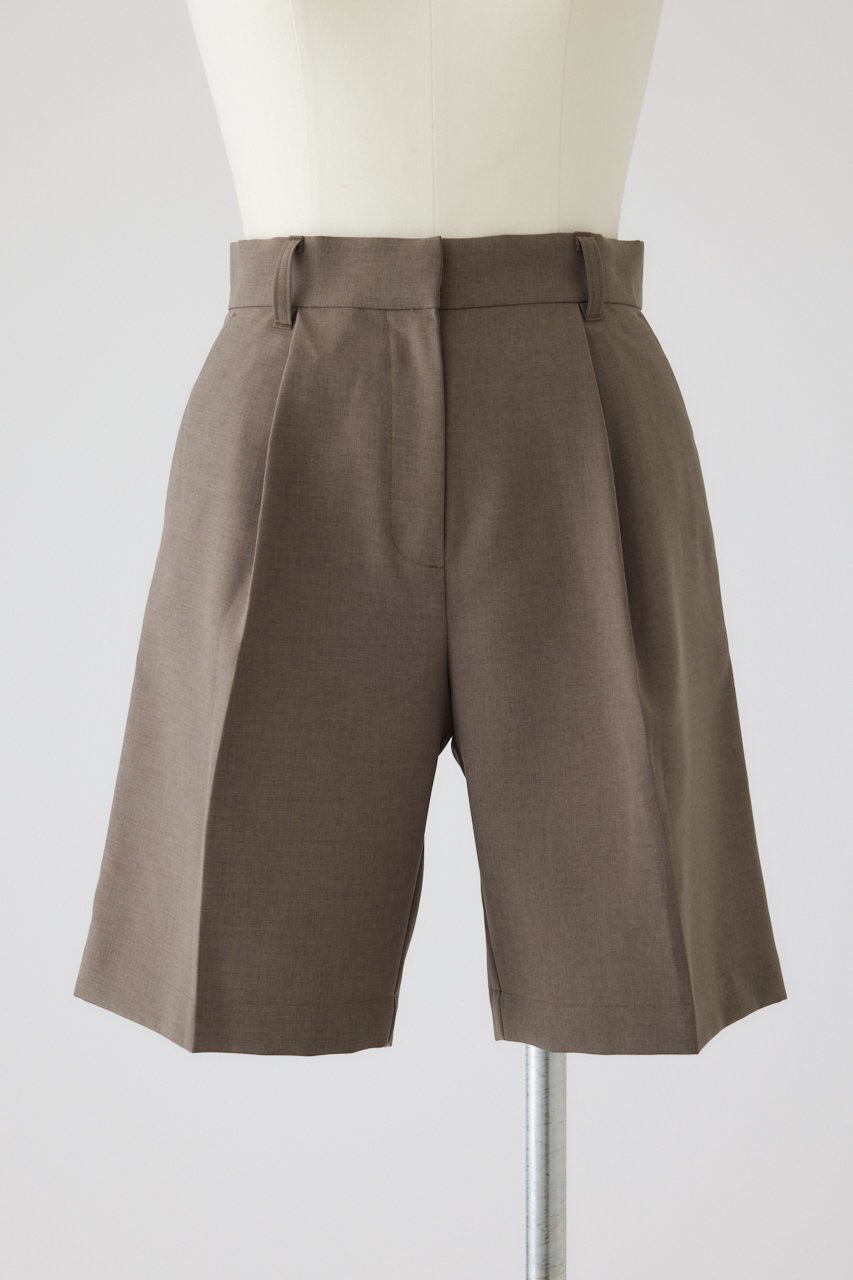 【リムアーク/RIM.ARK】のSlacks half PT/ハーフパンツ インテリア・キッズ・メンズ・レディースファッション・服の通販 founy(ファニー) 　ファッション　Fashion　レディースファッション　Fashion for Women　パンツ　Pants & Trousers　ショートパンツ・ハーフパンツ　High-Waisted & Relaxed Shorts　ショート　Short, Short Length　シンプル　Simple, Minimal　スラックス　Slacks, Dress Pants　セットアップ　Set-Up, Coordinated Outfit　ツイル　Twist, Twisted Detail　ハーフ　Half, Half-Length　新作・新入荷　New Arrivals / New In　ライトブラウン|ID: prp329100004700010 ipo3291000000033936957