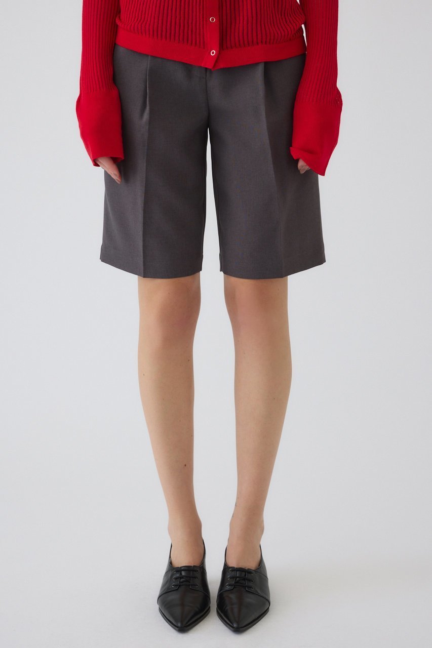 【リムアーク/RIM.ARK】のSlacks half PT/ハーフパンツ インテリア・キッズ・メンズ・レディースファッション・服の通販 founy(ファニー) 　ファッション　Fashion　レディースファッション　Fashion for Women　パンツ　Pants & Trousers　ショートパンツ・ハーフパンツ　High-Waisted & Relaxed Shorts　ショート　Short, Short Length　シンプル　Simple, Minimal　スラックス　Slacks, Dress Pants　セットアップ　Set-Up, Coordinated Outfit　ツイル　Twist, Twisted Detail　ハーフ　Half, Half-Length　チャコールグレー|ID: prp329100004700010 ipo3291000000034970382