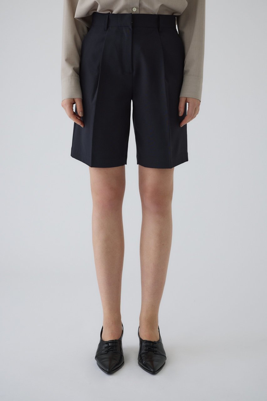 【リムアーク/RIM.ARK】のSlacks half PT/ハーフパンツ インテリア・キッズ・メンズ・レディースファッション・服の通販 founy(ファニー) 　ファッション　Fashion　レディースファッション　Fashion for Women　パンツ　Pants & Trousers　ショートパンツ・ハーフパンツ　High-Waisted & Relaxed Shorts　ショート　Short, Short Length　シンプル　Simple, Minimal　スラックス　Slacks, Dress Pants　セットアップ　Set-Up, Coordinated Outfit　ツイル　Twist, Twisted Detail　ハーフ　Half, Half-Length　ネイビー|ID: prp329100004700010 ipo3291000000034970384