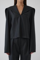 【リムアーク/RIM.ARK】のSailor collar JK like tops/トップス チャコールグレー|ID:prp329100004700011