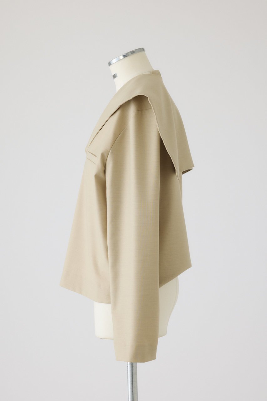 【リムアーク/RIM.ARK】のSailor collar JK like tops/トップス 人気、トレンドファッション・服の通販 founy(ファニー) 　ファッション　Fashion　レディースファッション　Fashion for Women　トップス・カットソー　Cut & Sew Tops　シャツ・ブラウス・オフィスカジュアル　Elegant Blouses & Button-Ups　スリーブ　Sleeve, Long Sleeve / Short Sleeve　セットアップ　Set-Up, Coordinated Outfit　ロング　Long, Long-Length　other-3|ID: prp329100004700011 ipo3291000000035381691