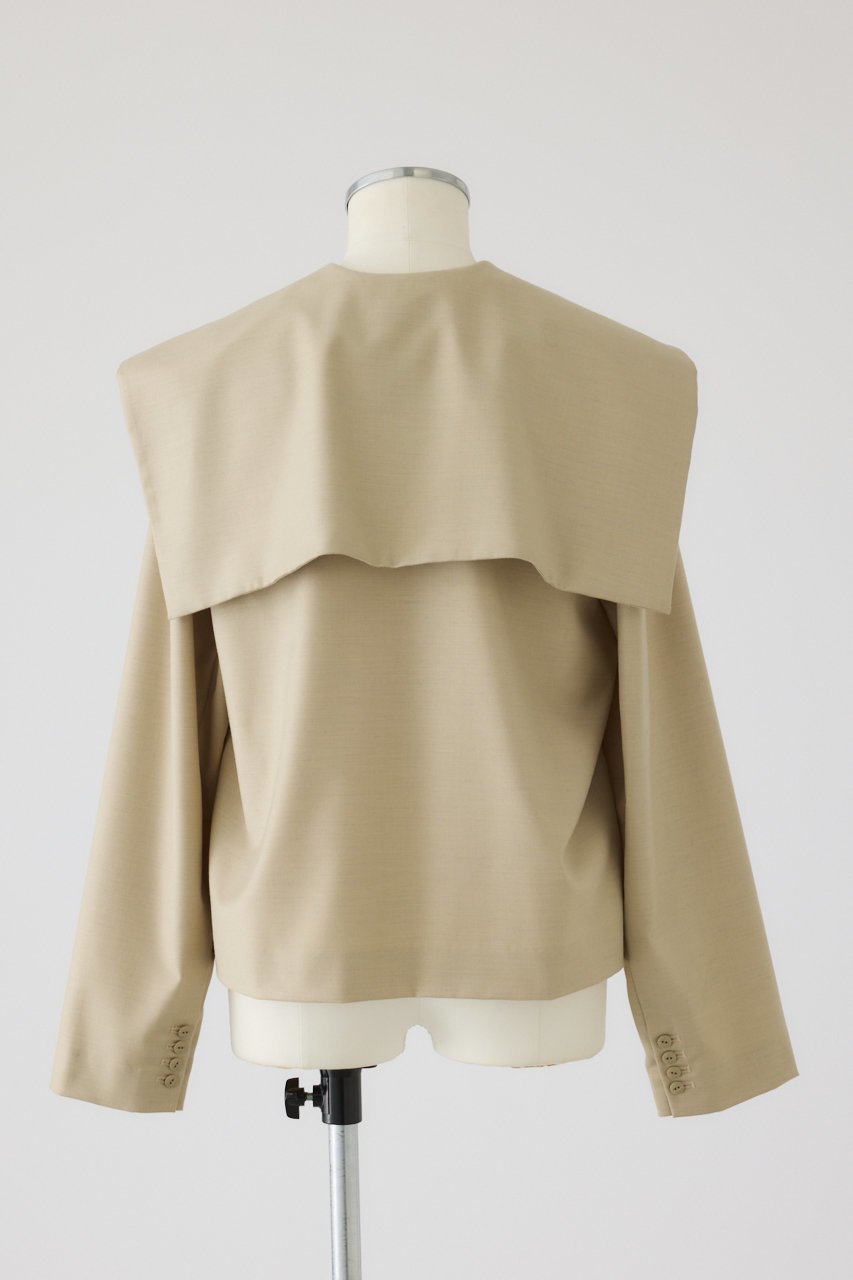 【リムアーク/RIM.ARK】のSailor collar JK like tops/トップス 人気、トレンドファッション・服の通販 founy(ファニー) 　ファッション　Fashion　レディースファッション　Fashion for Women　トップス・カットソー　Cut & Sew Tops　シャツ・ブラウス・オフィスカジュアル　Elegant Blouses & Button-Ups　スリーブ　Sleeve, Long Sleeve / Short Sleeve　セットアップ　Set-Up, Coordinated Outfit　ロング　Long, Long-Length　other-4|ID: prp329100004700011 ipo3291000000035381692