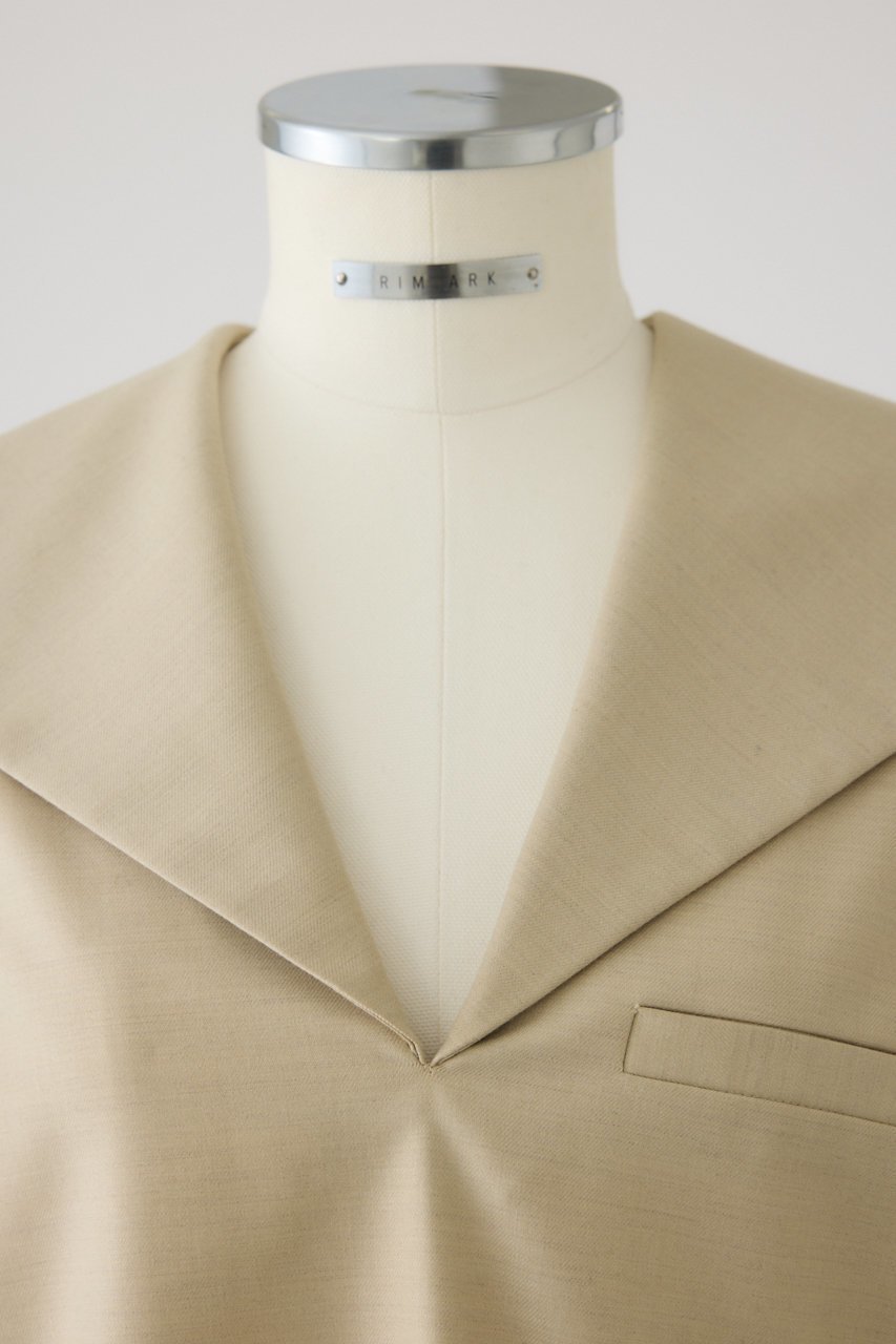 【リムアーク/RIM.ARK】のSailor collar JK like tops/トップス 人気、トレンドファッション・服の通販 founy(ファニー) 　ファッション　Fashion　レディースファッション　Fashion for Women　トップス・カットソー　Cut & Sew Tops　シャツ・ブラウス・オフィスカジュアル　Elegant Blouses & Button-Ups　スリーブ　Sleeve, Long Sleeve / Short Sleeve　セットアップ　Set-Up, Coordinated Outfit　ロング　Long, Long-Length　other-5|ID: prp329100004700011 ipo3291000000035381693