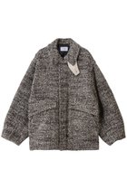 【スタニングルアー/STUNNING LURE】のrツイードチェックブルゾン 人気、トレンドファッション・服の通販 founy(ファニー) ファッション Fashion レディースファッション Fashion for Women アウター Coat / Outerwear Collection レディースジャケット・軽アウター Jackets ブルゾンジャケット・スポーティアウター Blouson Jackets ギャザー Gathered, Ruffled ジャケット Jacket, Outerwear ツイード Twill, Twill Weave ブルゾン Blouson, Bomber Jacket ミックス Mix, Mixed Style エレガント 上品 Elegant thumbnail グレー|ID: prp329100004700069 ipo3291000000035803559