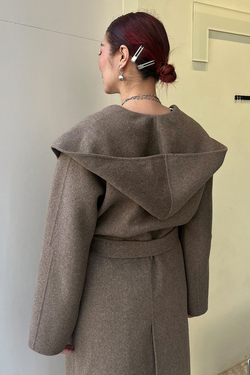 【スタニングルアー/STUNNING LURE】のrヤクキャメルフーディコート 人気、トレンドファッション・服の通販 founy(ファニー) 　ファッション　Fashion　レディースファッション　Fashion for Women　アウター　Coat / Outerwear Collection　コート・ロングコート・ピーコート　Long Coats, Peacoats & More　ショール　Shawl, Wrap　ハンド　Hand, Handmade　ロング　Long, Long-Length　エレガント 上品　Elegant　新作・新入荷　New Arrivals / New In　other-7|ID: prp329100004700070 ipo3291000000033937682