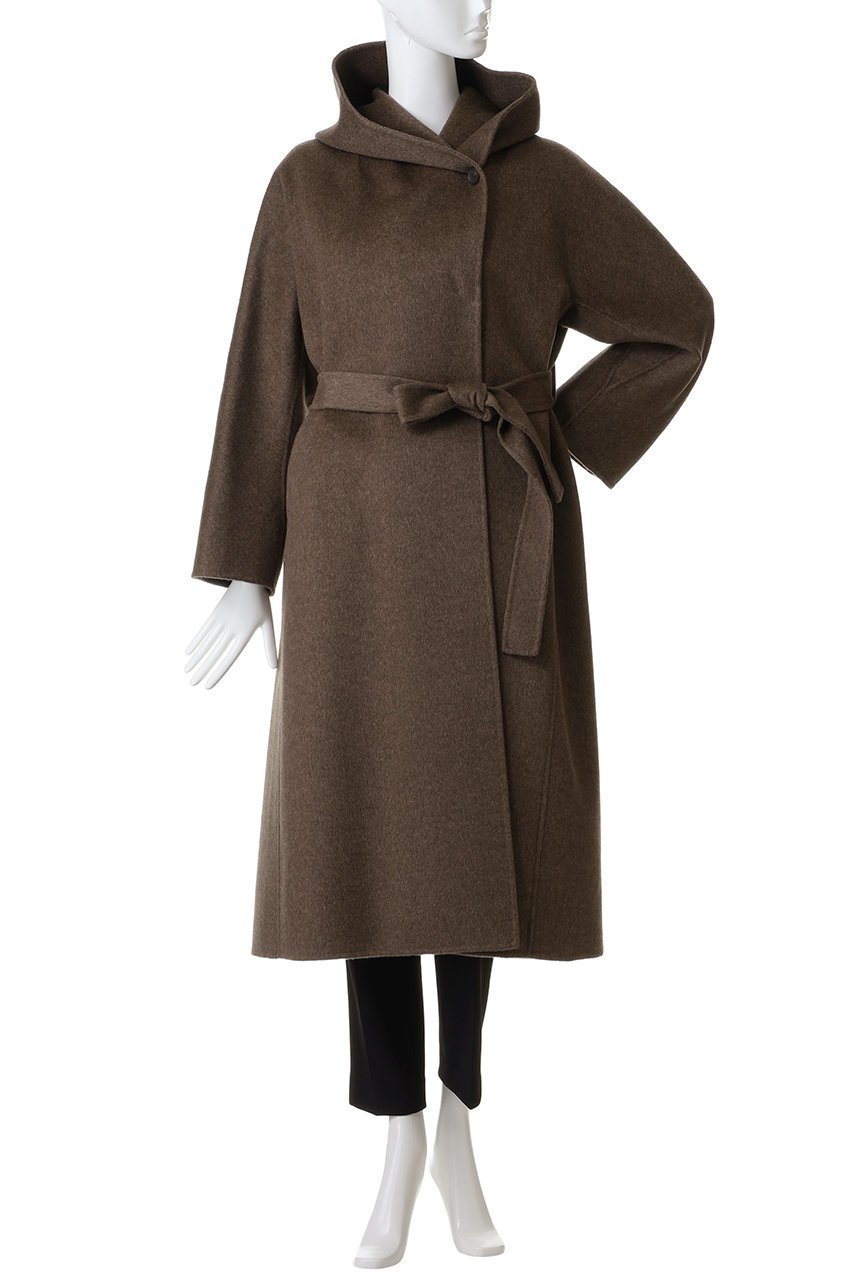 【スタニングルアー/STUNNING LURE】のrヤクキャメルフーディコート 人気、トレンドファッション・服の通販 founy(ファニー) 　ファッション　Fashion　レディースファッション　Fashion for Women　アウター　Coat / Outerwear Collection　コート・ロングコート・ピーコート　Long Coats, Peacoats & More　ショール　Shawl, Wrap　ハンド　Hand, Handmade　ロング　Long, Long-Length　エレガント 上品　Elegant　other-2|ID: prp329100004700070 ipo3291000000035972411