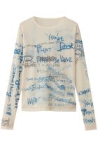 【メゾンスペシャル/MAISON SPECIAL】のHand Writing Mesh Tops/ハンドライティングメッシュトップス 人気、トレンドファッション・服の通販 founy(ファニー) ファッション Fashion レディースファッション Fashion for Women トップス・カットソー Cut & Sew Tops シャツ・ブラウス・オフィスカジュアル Elegant Blouses & Button-Ups ロングTシャツ・Tシャツ Longline T-Shirts & Tees カットソー・ベーシックTシャツ Cut-and-Sewn Tops / Stretch Tees & Basics インナー Innerwear シアー Sheer, See-Through スタイリッシュ Stylish, Fashionable ストレッチ Stretch, Stretchy Fabric スリーブ Sleeve, Long Sleeve / Short Sleeve フィット Fit, Slim Fit プリント Print, Printed Pattern ロング Long, Long-Length thumbnail WHT(ホワイト)|ID: prp329100004701625 ipo3291000000033948504