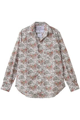 【フランク&アイリーン/Frank&Eileen】 EILEEN イタリアンコットン フラワープリント シャツ人気、トレンドファッション・服の通販 founy(ファニー) ファッション Fashion レディースファッション Fashion for Women トップス・カットソー Cut & Sew Tops シャツ・ブラウス・オフィスカジュアル Elegant Blouses & Button-Ups 花柄・フラワープリント・モチーフ Floral Prints & Motifs / Flower Pattern Tops スリーブ Sleeve, Long Sleeve / Short Sleeve フラワー Flower, Floral プリント Print, Printed Pattern ロング Long, Long-Length |ID:prp329100004701632