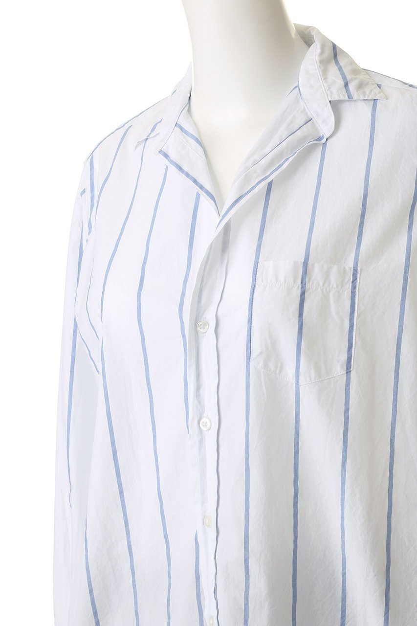 【フランク&アイリーン/Frank&Eileen】のEILEEN イタリアンコットン ブルーストライプ シャツ 人気、トレンドファッション・服の通販 founy(ファニー) 　ファッション　Fashion　レディースファッション　Fashion for Women　トップス・カットソー　Cut & Sew Tops　シャツ・ブラウス・オフィスカジュアル　Elegant Blouses & Button-Ups　ストライプ　Stripe, Striped Pattern　スリーブ　Sleeve, Long Sleeve / Short Sleeve　ロング　Long, Long-Length　新作・新入荷　New Arrivals / New In　other-5|ID: prp329100004701633 ipo3291000000033948563