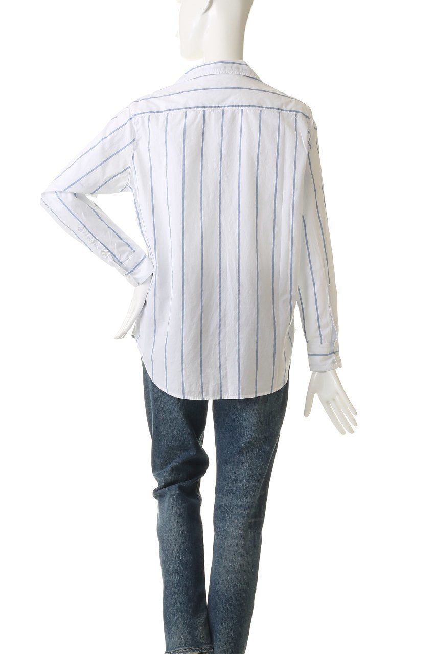 【フランク&アイリーン/Frank&Eileen】のEILEEN イタリアンコットン ブルーストライプ シャツ 人気、トレンドファッション・服の通販 founy(ファニー) 　ファッション　Fashion　レディースファッション　Fashion for Women　トップス・カットソー　Cut & Sew Tops　シャツ・ブラウス・オフィスカジュアル　Elegant Blouses & Button-Ups　ストライプ　Stripe, Striped Pattern　スリーブ　Sleeve, Long Sleeve / Short Sleeve　ロング　Long, Long-Length　other-4|ID: prp329100004701633 ipo3291000000035616857
