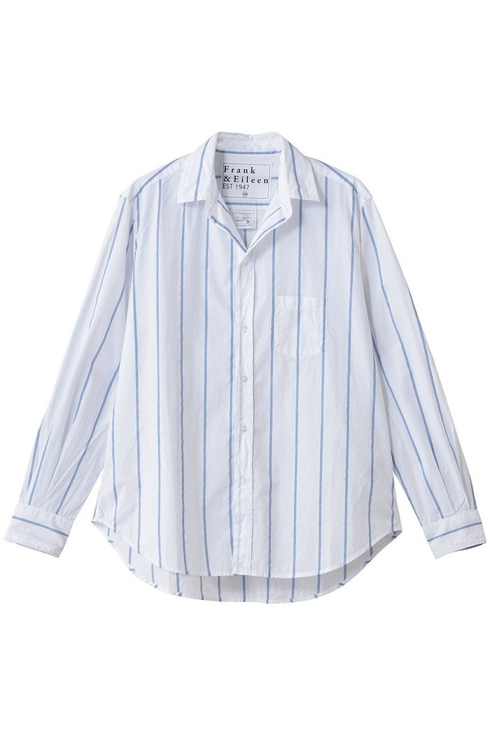 【フランク&アイリーン/Frank&Eileen】のEILEEN イタリアンコットン ブルーストライプ シャツ インテリア・キッズ・メンズ・レディースファッション・服の通販 founy(ファニー) https://founy.com/ ファッション Fashion レディースファッション Fashion for Women トップス・カットソー Cut & Sew Tops シャツ・ブラウス・オフィスカジュアル Elegant Blouses & Button-Ups ストライプ Stripe, Striped Pattern スリーブ Sleeve, Long Sleeve / Short Sleeve ロング Long, Long-Length |ID: prp329100004701633 ipo3291000000035869476