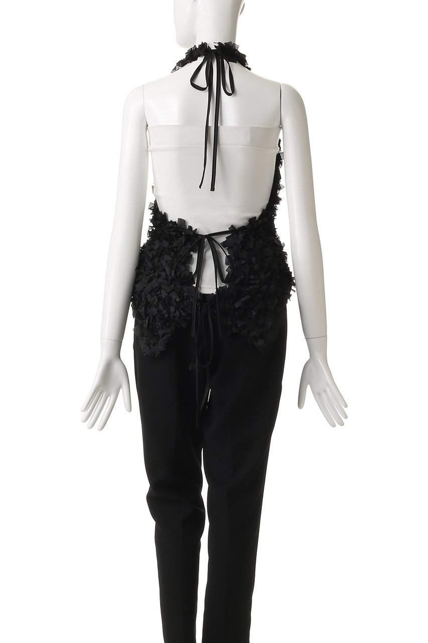 【プランク プロジェクト/PRANK PROJECT】のテープリボンホルタートップ / Tape Ribbon Halter Top 人気、トレンドファッション・服の通販 founy(ファニー) 　ファッション　Fashion　レディースファッション　Fashion for Women　トップス・カットソー　Cut & Sew Tops　ニット　Knit Tops & Sweaters　カジュアルプルオーバー・ニットトップス　Pullovers & Knit Tops / Casual Pullovers　おすすめ　Recommended / Our Picks　ハンド　Hand, Handmade　フリンジ　Fringe, Tassel　新作・新入荷　New Arrivals / New In　other-4|ID: prp329100004701644 ipo3291000000033948636