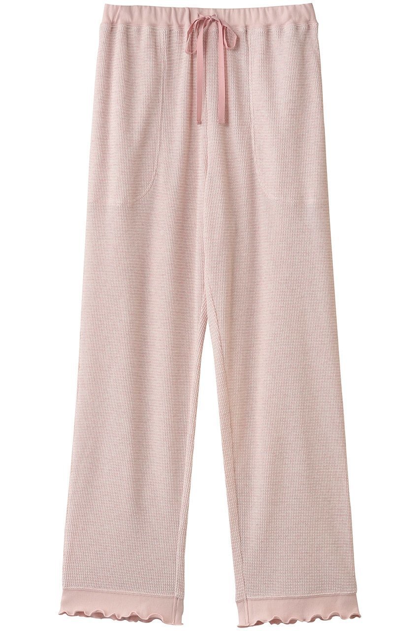 【キッドブルー/KID BLUE】のクロシェワッフルボトムス インテリア・キッズ・メンズ・レディースファッション・服の通販 founy(ファニー) ファッション Fashion レディースファッション Fashion for Women おすすめ Recommended / Our Picks セットアップ Set-Up, Coordinated Outfit パジャマ Pajamas, Sleepwear フェミニン Feminine, Girly ボーダー Border, Stripe ワッフル Waffle, Waffle Knit 再入荷 Restock / Back in Stock ピンク|ID: prp329100004701648 ipo3291000000034875502