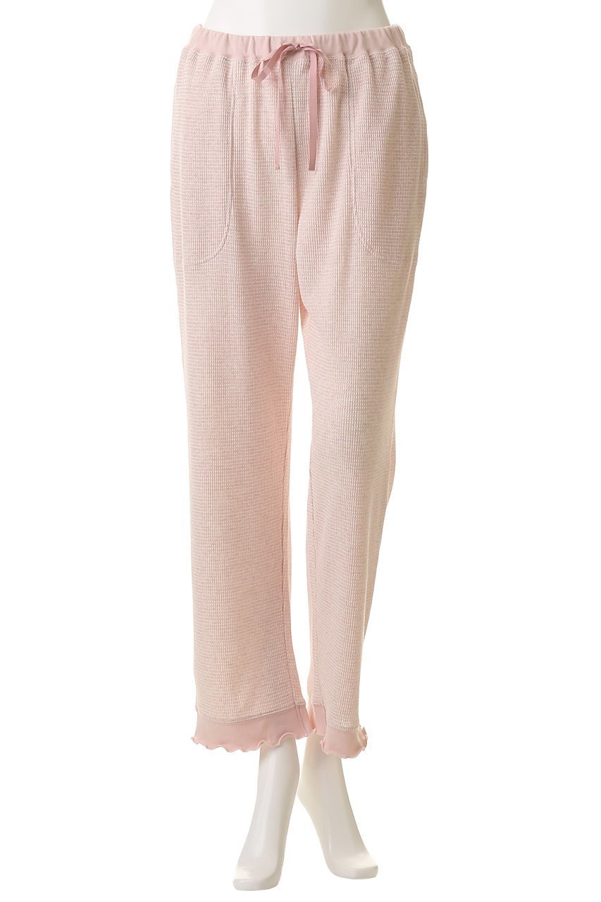 【キッドブルー/KID BLUE】のクロシェワッフルボトムス 人気、トレンドファッション・服の通販 founy(ファニー) ファッション Fashion レディースファッション Fashion for Women おすすめ Recommended / Our Picks セットアップ Set-Up, Coordinated Outfit パジャマ Pajamas, Sleepwear フェミニン Feminine, Girly ボーダー Border, Stripe ワッフル Waffle, Waffle Knit 再入荷 Restock / Back in Stock other-2|ID: prp329100004701648 ipo3291000000034875503