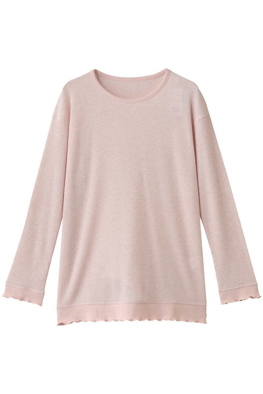 【キッドブルー/KID BLUE】のクロシェワッフルトップス インテリア・キッズ・メンズ・レディースファッション・服の通販 founy(ファニー) ファッション Fashion レディースファッション Fashion for Women トップス・カットソー Cut & Sew Tops おすすめ Recommended / Our Picks セットアップ Set-Up, Coordinated Outfit パジャマ Pajamas, Sleepwear ボーダー Border, Stripe ワッフル Waffle, Waffle Knit 再入荷 Restock / Back in Stock ピンク|ID: prp329100004701649 ipo3291000000034875512