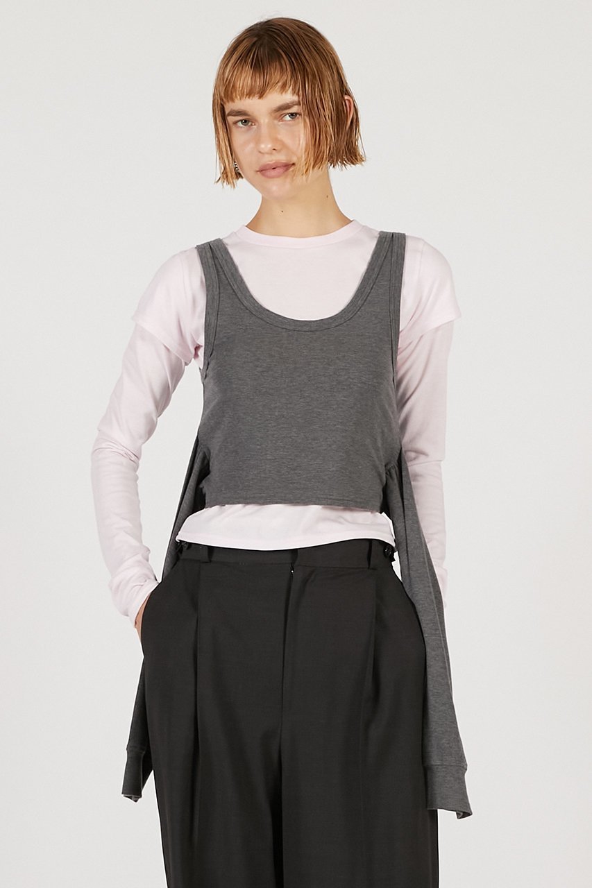 【プランク プロジェクト/PRANK PROJECT】のレイヤードロングスリーブTEE / Layered Long Sleeve T-Shirt 人気、トレンドファッション・服の通販 founy(ファニー) 　ファッション　Fashion　レディースファッション　Fashion for Women　トップス・カットソー　Cut & Sew Tops　シャツ・ブラウス・オフィスカジュアル　Elegant Blouses & Button-Ups　ロングTシャツ・Tシャツ　Longline T-Shirts & Tees　カットソー・ベーシックTシャツ　Cut-and-Sewn Tops / Stretch Tees & Basics　スリーブ　Sleeve, Long Sleeve / Short Sleeve　ロング　Long, Long-Length　新作・新入荷　New Arrivals / New In　other-3|ID: prp329100004701651 ipo3291000000033948689