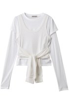 【プランク プロジェクト/PRANK PROJECT】のレイヤードロングスリーブTEE / Layered Long Sleeve T-Shirt WHT(ホワイト)|ID: prp329100004701651 ipo3291000000036134794