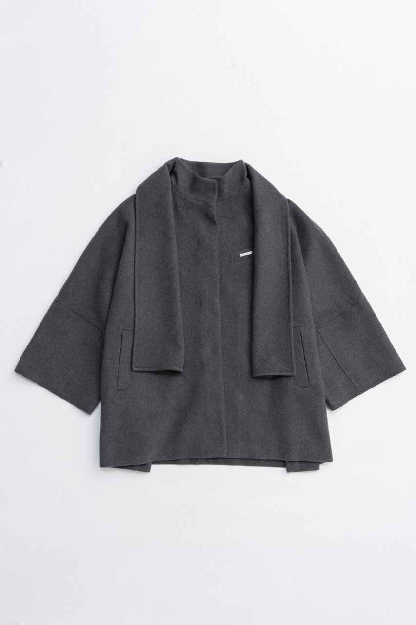 【プランク プロジェクト/PRANK PROJECT】のマフラー付きポンチョコート / Poncho Coat with Scarf 人気、トレンドファッション・服の通販 founy(ファニー) 　ファッション　Fashion　レディースファッション　Fashion for Women　アウター　Coat / Outerwear Collection　コート・ロングコート・ピーコート　Long Coats, Peacoats & More　ポンチョ・ケープコート　Ponchos & Capes　マフラー・スヌード / 冬小物の定番　Scarves & Mufflers　ショート　Short, Short Length　マフラー　Scarf, Muffler　新作・新入荷　New Arrivals / New In　 other-1|ID: prp329100004701652 ipo3291000000033948693