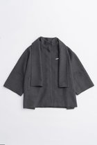 【プランク プロジェクト/PRANK PROJECT】のマフラー付きポンチョコート / Poncho Coat with Scarf 人気、トレンドファッション・服の通販 founy(ファニー) ファッション Fashion レディースファッション Fashion for Women アウター Coat / Outerwear Collection コート・ロングコート・ピーコート Long Coats, Peacoats & More ポンチョ・ケープコート Ponchos & Capes マフラー・スヌード / 冬小物の定番 Scarves & Mufflers ショート Short, Short Length マフラー Scarf, Muffler 新作・新入荷 New Arrivals / New In thumbnail GRY(グレー)|ID: prp329100004701652 ipo3291000000033948694