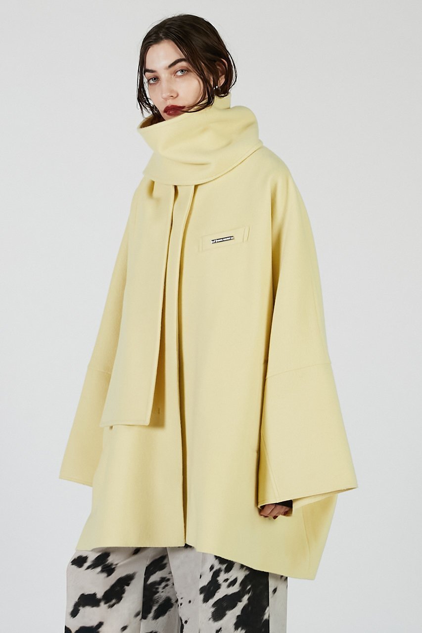 【プランク プロジェクト/PRANK PROJECT】のマフラー付きポンチョコート / Poncho Coat with Scarf 人気、トレンドファッション・服の通販 founy(ファニー) 　ファッション　Fashion　レディースファッション　Fashion for Women　アウター　Coat / Outerwear Collection　コート・ロングコート・ピーコート　Long Coats, Peacoats & More　ポンチョ・ケープコート　Ponchos & Capes　マフラー・スヌード / 冬小物の定番　Scarves & Mufflers　ショート　Short, Short Length　マフラー　Scarf, Muffler　新作・新入荷　New Arrivals / New In　other-4|ID: prp329100004701652 ipo3291000000033948699