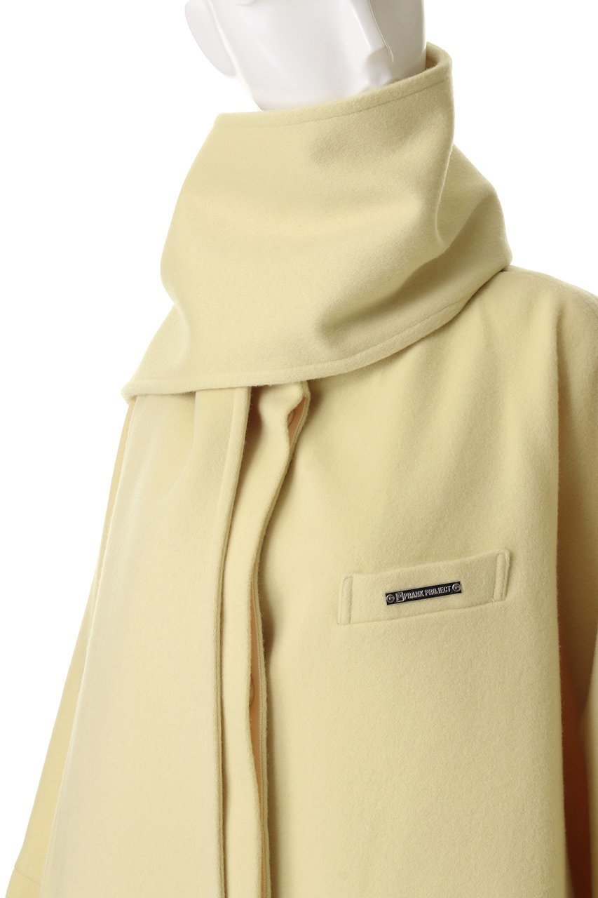 【プランク プロジェクト/PRANK PROJECT】のマフラー付きポンチョコート / Poncho Coat with Scarf 大人の最旬トレンドファッション＆コーディネート founy(ファウニー) 　ファッション　Fashion　レディースファッション　Fashion for Women　アウター　Coat / Outerwear Collection　コート・ロングコート・ピーコート　Long Coats, Peacoats & More　ポンチョ・ケープコート　Ponchos & Capes　マフラー・スヌード / 冬小物の定番　Scarves & Mufflers　イエロー　Yellow　ショート　Short, Short Length　スリーブ　Sleeve, Long Sleeve / Short Sleeve　マフラー　Scarf, Muffler　ロング　Long, Long-Length　A/W・秋冬　Autumn/Winter　other-5|ID: prp329100004701652 ipo3291000000036676093