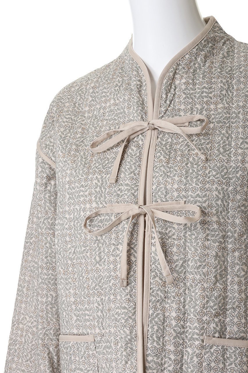 【キッドブルー/KID BLUE / GOODS】のLIBERTYキルトトップス 人気、トレンドファッション・服の通販 founy(ファニー) 　キルティング　Quilted, Quilting　キルト　Quilt, Quilted Fabric　ストライプ　Stripe, Striped Pattern　パイピング　Piping, Trim Design　パジャマ　Pajamas, Sleepwear　フロント　Front, Front Design　リボン　Ribbon, Bow　新作・新入荷　New Arrivals / New In　other-5|ID: prp329100004701672 ipo3291000000033949028