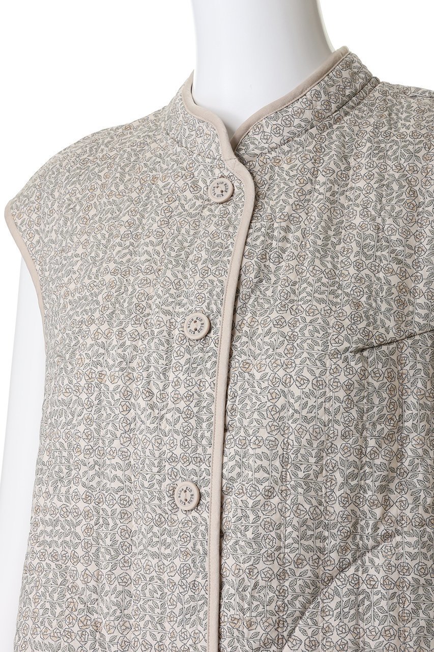 【キッドブルー/KID BLUE】のLIBERTYキルトベスト 人気、トレンドファッション・服の通販 founy(ファニー) 　ファッション　Fashion　レディースファッション　Fashion for Women　アウター　Coat / Outerwear Collection　レディースジャケット・軽アウター　Jackets　キルティング　Quilted, Quilting　キルト　Quilt, Quilted Fabric　ジャケット　Jacket, Outerwear　ストライプ　Stripe, Striped Pattern　パイピング　Piping, Trim Design　ベスト　Vest, Waistcoat　リボン　Ribbon, Bow　リラックス　Relax, Relaxed Fit　新作・新入荷　New Arrivals / New In　other-5|ID: prp329100004701673 ipo3291000000033949034