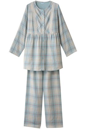 【キッドブルー/KID BLUE / GOODS】 トリプルガーゼオンブレーチェックパジャマ人気、トレンドファッション・服の通販 founy(ファニー) おすすめ Recommended / Our Picks ストレート Straight, Straight Cut バランス Balance, Style Balance パジャマ Pajamas, Sleepwear ボックス Boxy, Box Shape ボトム Bottoms, Lower Wear リラックス Relax, Relaxed Fit 定番 Standard, Basic Item 新作・新入荷 New Arrivals / New In 無地 Plain, Solid Color |ID:prp329100004701674