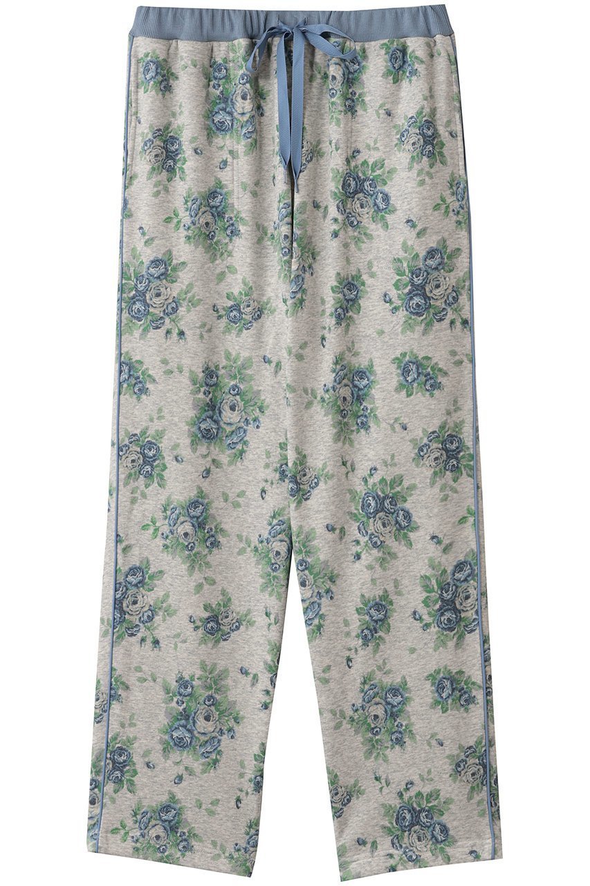 【キッドブルー/KID BLUE】の裏シャギーオータムローズボトムス インテリア・キッズ・メンズ・レディースファッション・服の通販 founy(ファニー) 　ファッション　Fashion　レディースファッション　Fashion for Women　オータム　Autumn Fashion　ストレッチ　Stretch, Stretchy Fabric　バランス　Balance, Style Balance　パジャマ　Pajamas, Sleepwear　ローズ　Rose, Rose Motif　エレガント 上品　Elegant　再入荷　Restock / Back in Stock　ブルー|ID: prp329100004701675 ipo3291000000034816321