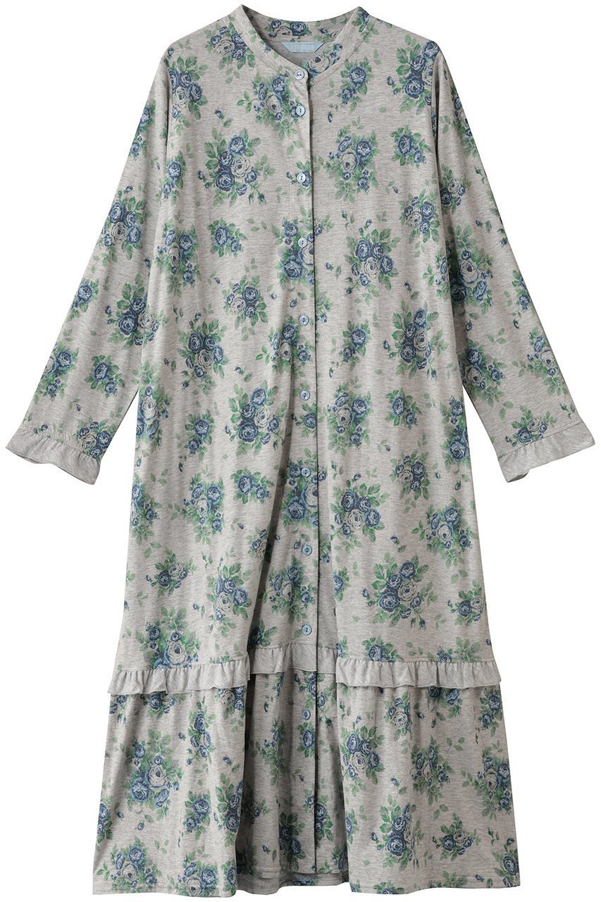 【キッドブルー/KID BLUE / GOODS】の25オータムローズNナイティ インテリア・キッズ・メンズ・レディースファッション・服の通販 founy(ファニー) 　おすすめ　Recommended / Our Picks　オータム　Autumn Fashion　ギャザー　Gathered, Ruffled　ティアード　Tiered, Tiered Style　パジャマ　Pajamas, Sleepwear　フリル　Frill, Ruffle　ローズ　Rose, Rose Motif　エレガント 上品　Elegant　新作・新入荷　New Arrivals / New In　ブルー|ID: prp329100004701677 ipo3291000000033949060
