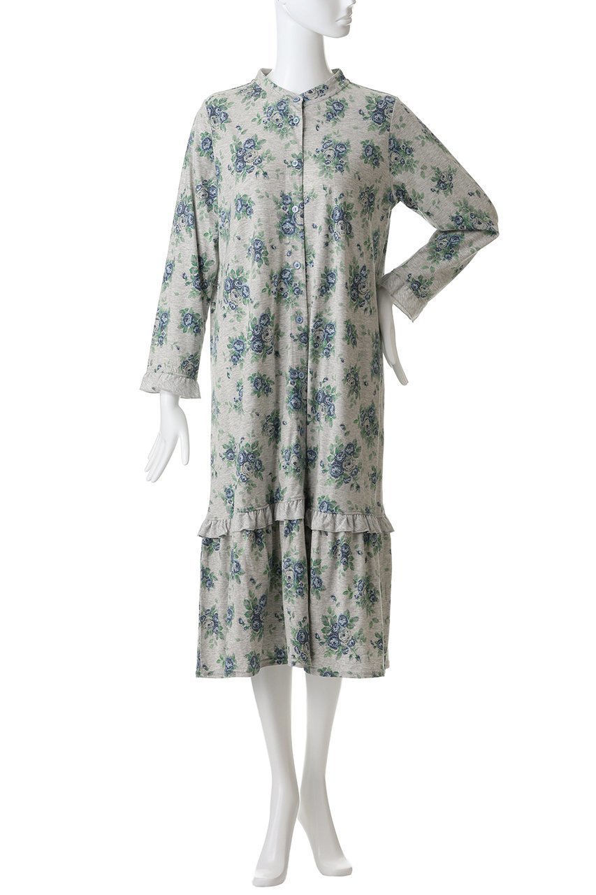 【キッドブルー/KID BLUE】の25オータムローズNナイティ 人気、トレンドファッション・服の通販 founy(ファニー) 　ファッション　Fashion　レディースファッション　Fashion for Women　トップス・カットソー　Cut & Sew Tops　おすすめ　Recommended / Our Picks　オータム　Autumn Fashion　ギャザー　Gathered, Ruffled　ティアード　Tiered, Tiered Style　パジャマ　Pajamas, Sleepwear　フリル　Frill, Ruffle　ローズ　Rose, Rose Motif　エレガント 上品　Elegant　再入荷　Restock / Back in Stock　other-2|ID: prp329100004701677 ipo3291000000034875023