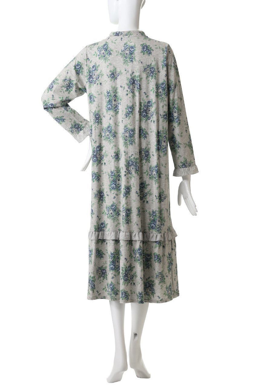 【キッドブルー/KID BLUE】の25オータムローズNナイティ 人気、トレンドファッション・服の通販 founy(ファニー) 　ファッション　Fashion　レディースファッション　Fashion for Women　トップス・カットソー　Cut & Sew Tops　おすすめ　Recommended / Our Picks　オータム　Autumn Fashion　ギャザー　Gathered, Ruffled　ティアード　Tiered, Tiered Style　パジャマ　Pajamas, Sleepwear　フリル　Frill, Ruffle　ローズ　Rose, Rose Motif　エレガント 上品　Elegant　再入荷　Restock / Back in Stock　other-4|ID: prp329100004701677 ipo3291000000034875027