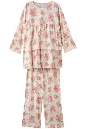 【キッドブルー/KID BLUE / GOODS】 25オータムローズNパジャマ人気、トレンドファッション・服の通販 founy(ファニー) なめらか Smooth, Silky Texture オータム Autumn Fashion ギャザー Gathered, Ruffled パジャマ Pajamas, Sleepwear リラックス Relax, Relaxed Fit ローズ Rose, Rose Motif エレガント 上品 Elegant 新作・新入荷 New Arrivals / New In |ID:prp329100004701678