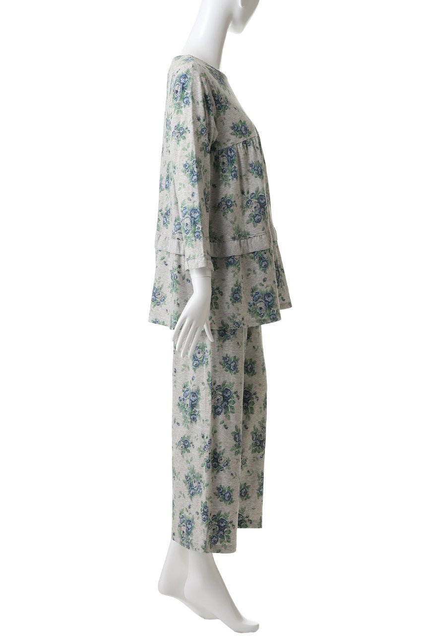 【キッドブルー/KID BLUE】の25オータムローズNパジャマ 人気、トレンドファッション・服の通販 founy(ファニー) 　ファッション　Fashion　レディースファッション　Fashion for Women　トップス・カットソー　Cut & Sew Tops　なめらか　Smooth, Silky Texture　オータム　Autumn Fashion　ギャザー　Gathered, Ruffled　パジャマ　Pajamas, Sleepwear　リラックス　Relax, Relaxed Fit　ローズ　Rose, Rose Motif　エレガント 上品　Elegant　再入荷　Restock / Back in Stock　other-3|ID: prp329100004701678 ipo3291000000034875037